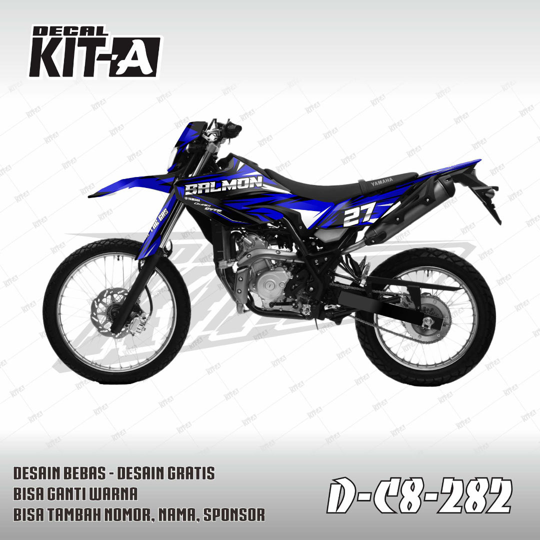 Biru Abstrak Racing