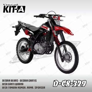 Hitam Merah Kombinasi Racing