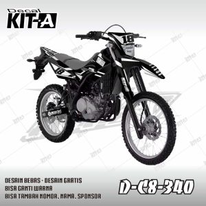 Yamaha Racing Tem Hitam Putih