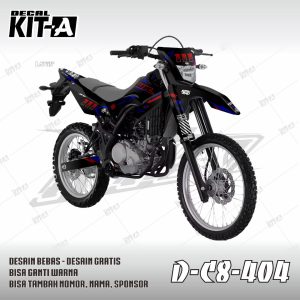 Hitam Biru Merah Racing