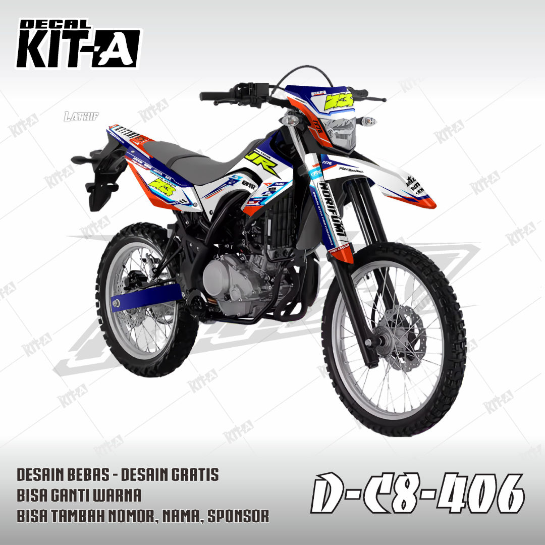 Putih Biru Oren Racing