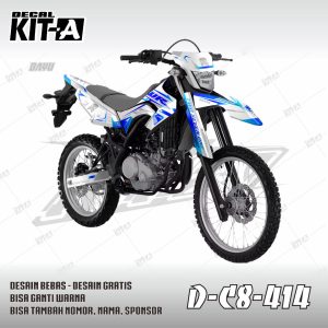 Putih Lis Biru Simple