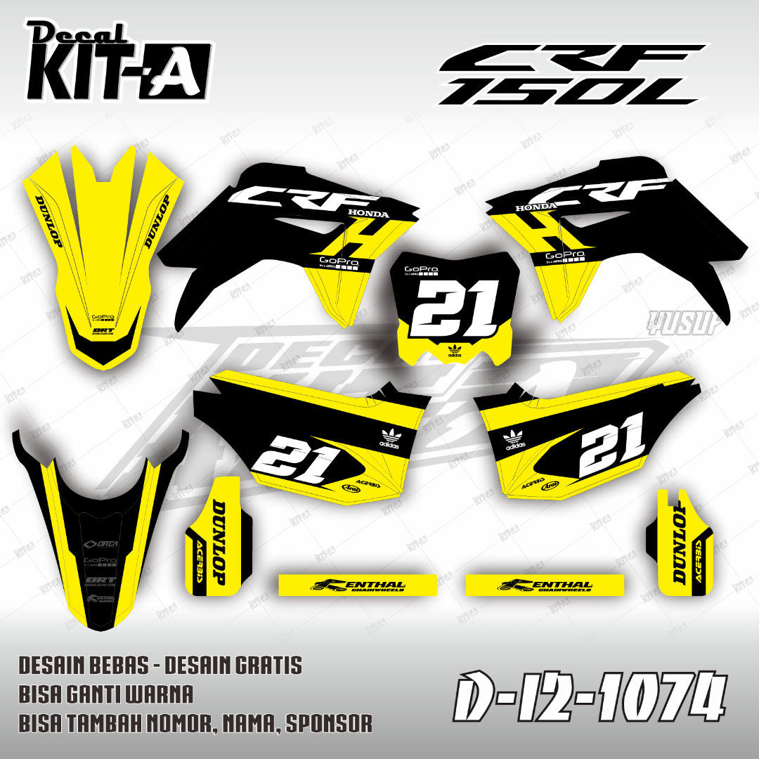 Honda Racing Team Hitam Kuning
