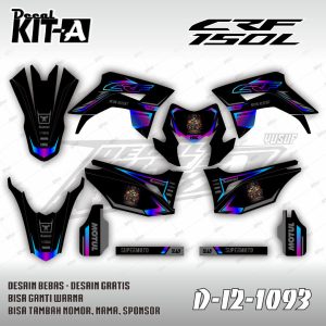 Grafis Hitam List Neon