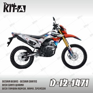 Orange Biru Putih Kombinasi