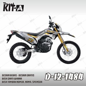 Grafis Putih List Abu Gold