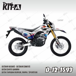 Putih Orange Biru Simpel