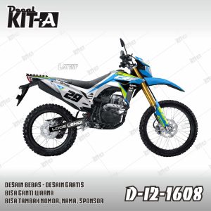 Biru Putih Hitam Kombinasi Racing