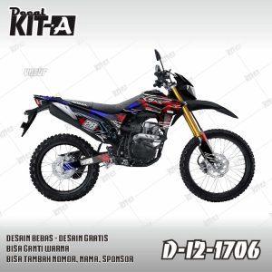 Street Race Tri Color Hitam Biru Merah