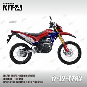 Merah Kombinasi Biru Putih