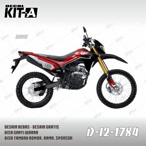 Merah Kombinasi Hitam Putih