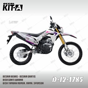 Putih Lis Ungu Simpel Racing