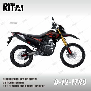 Hitam Lis Abstrak Merah Simple