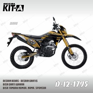 Hitam Lis Gold Silver Simple