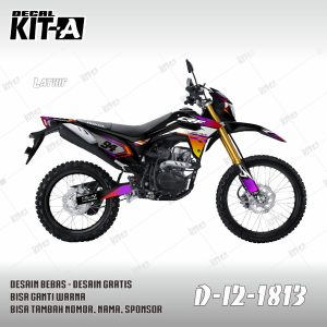 Hitam Ungu Gradasi Orange