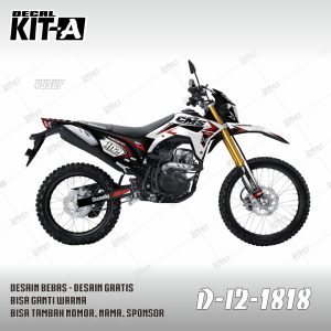 Grafis Hitam Putih List Merah