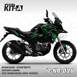 Grafis Hitam Lis Hijau