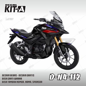 Hitam Lis Biru Merah Simpel