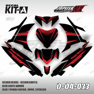 Simple Hitam Lis Merah