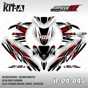 Racing Hitam Putih Merah