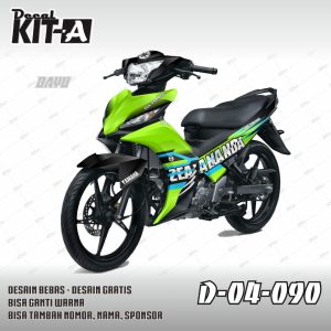 Hitam Kombinasi Hijau Biru