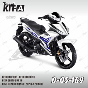 Striping Standar Putih Biru