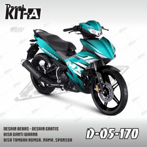 Grafis Gradasi Hitam Tosca